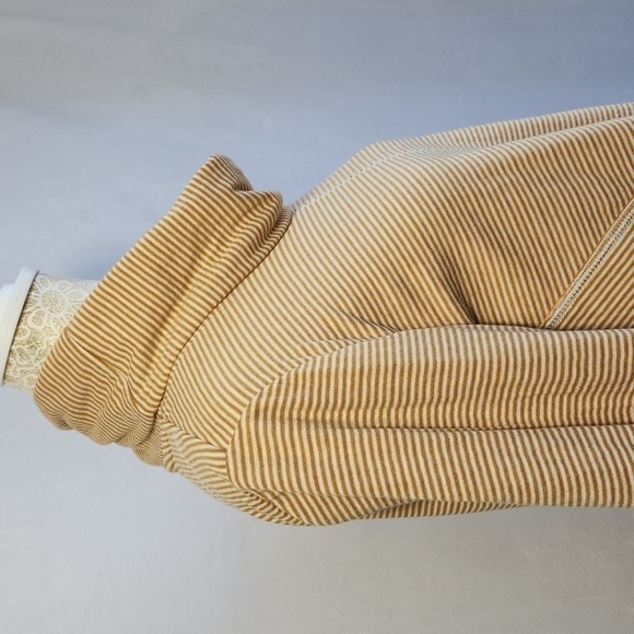 Anthropologie Maeve Marigold White Flared Sleeve Cowl Neck Tunic Top Size XS - Picture 3 of 13